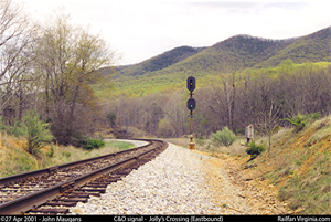 C&O Railway signal: Jolly's Crossing (EB)